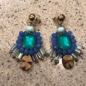 Lilly Pulitzer island jungle earrings.